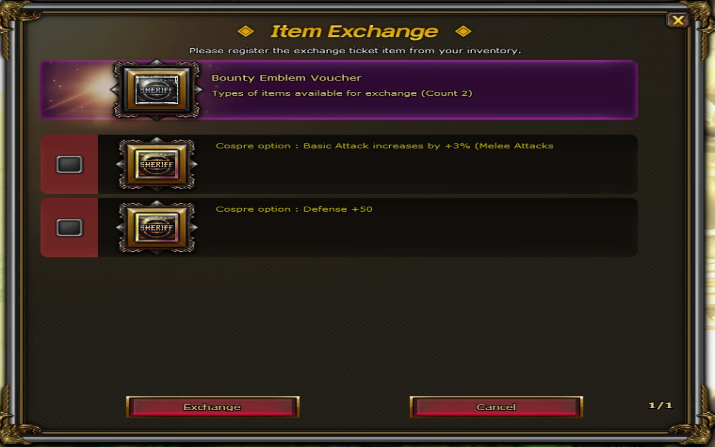 Bounty Emblem Voucher